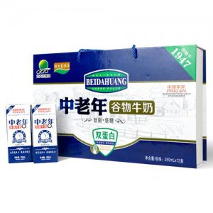 北大荒中老年谷物牛奶復合蛋白飲品禮盒