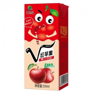 北大荒紅蘋(píng)果果汁飲料250ml