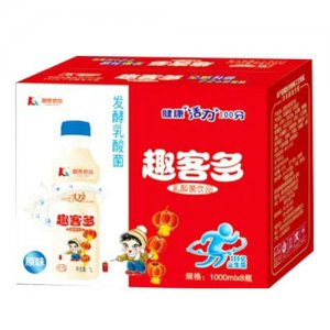趣客多乳酸菌飲品原味1000mlX8