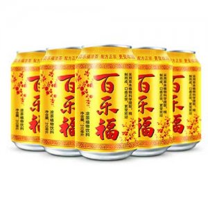 百樂福涼茶植物飲料310ml黃瓶