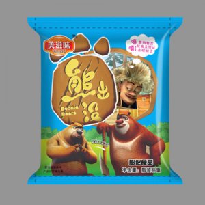 美滋味熊出沒膨化食品藍(lán)