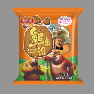 美滋味熊出沒膨化食品橙