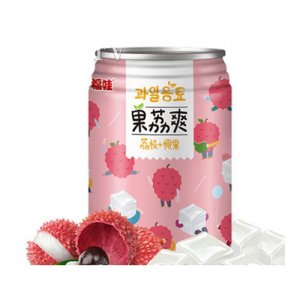 福娃果荔爽荔枝罐裝飲品果汁飲料280ml