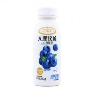 大理牧場藍莓果粒益生菌酸奶243g