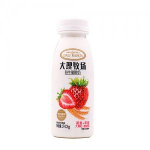 大理牧場益生菌酸奶燕麥草莓味243g