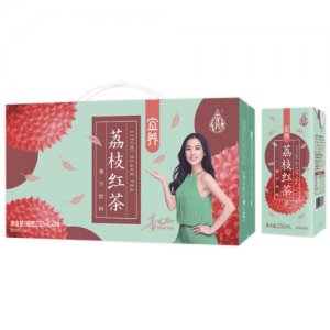 宜養荔枝紅茶果汁茶飲料（250ML）