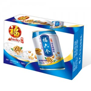 福六個養生花生核桃乳矮罐（藍箱裝）