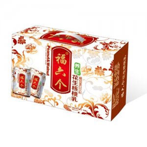 福六個養生花生核桃乳矮罐箱裝