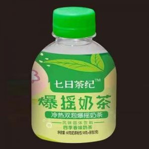 七日茶紀爆搖奶茶四季春味