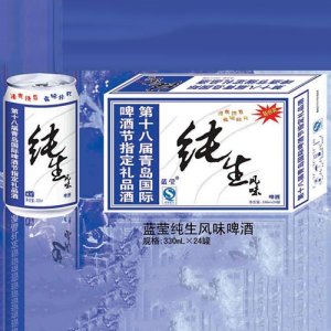 藍(lán)瑩純生風(fēng)味啤酒罐裝