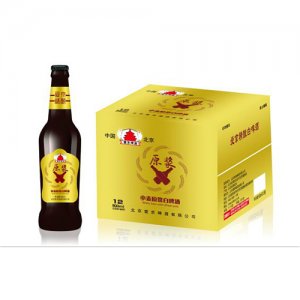 愛(ài)京小麥原漿白啤500mlX12瓶金裝