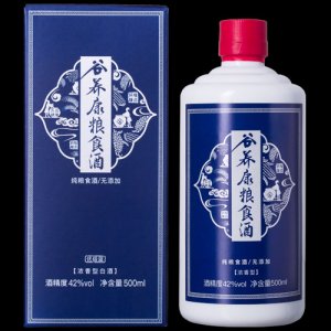 42度谷養康糧食酒優級藍500ml白酒