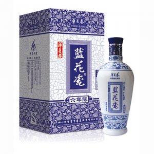 華夏春藍花瓷六年陳酒