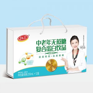 DLY中老年無蔗糖復(fù)合蛋白飲料250mlx12盒