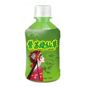 紫蘇燒仙草綠瓶