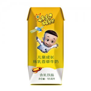 大頭兒子小頭爸爸成長煉乳香草牛奶195ml