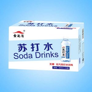 口口珍金浪灣蘇打水飲料350mlx24瓶