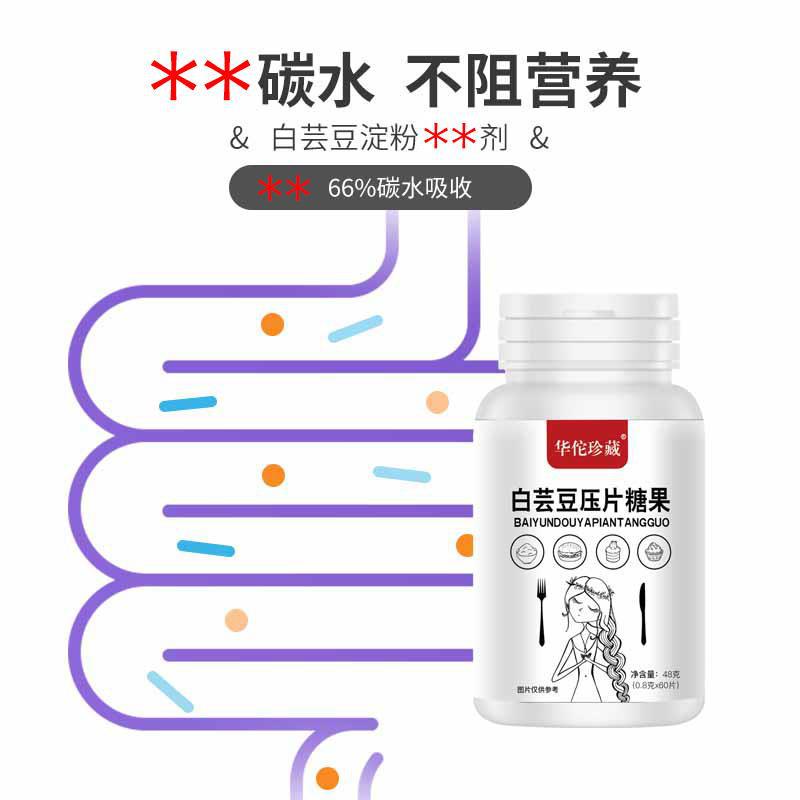 白蕓豆膳食纖維片壓片糖果咀嚼片代發白蕓豆碳水阻斷劑3.jpg