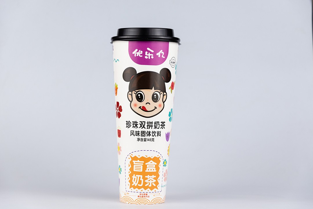 優樂億盲盒奶茶 珍珠雙拼奶茶風味固體飲料.JPG
