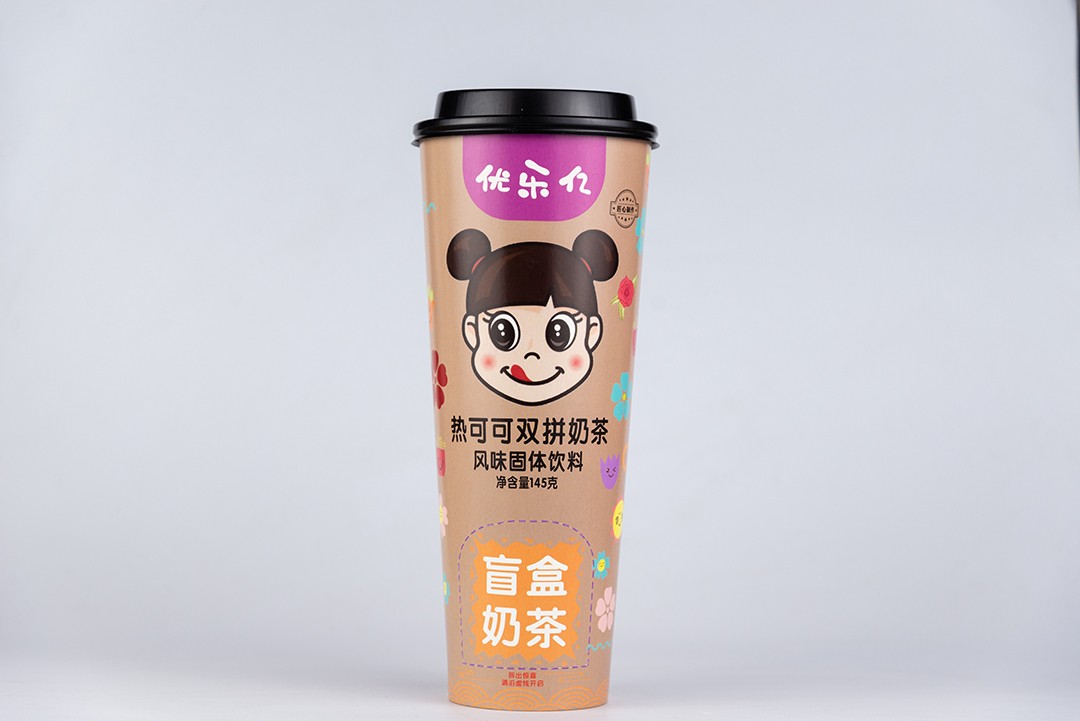 優樂億盲盒奶茶 熱可可雙拼奶茶風味固體飲料.JPG