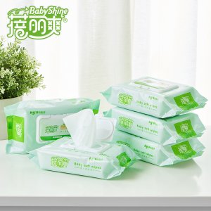 蓓麗爽80抽帶蓋手口清潔濕巾貼牌定制代加工
