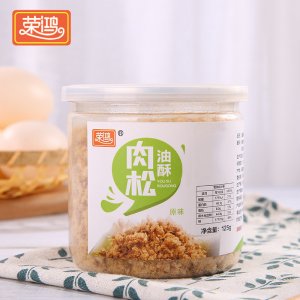 榮鴻豬肉松125g罐裝 輔食海苔魚(yú)松OEM代加工