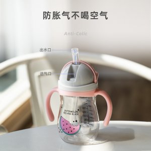 吸管式防漏tritan學飲杯貼牌定制代加工