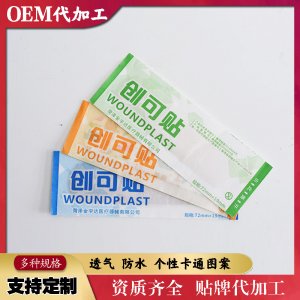 無(wú)紡布透明創(chuàng)口貼貼牌定制代加工