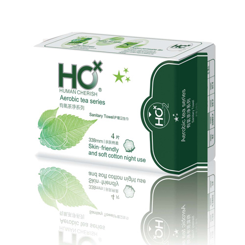 有氧茶凈系列護理加長夜用衛生巾代加工貼牌OEM/ODM