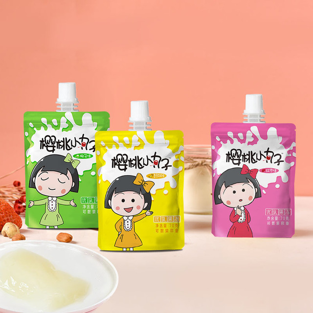 櫻桃小丸子優乳可吸果凍貼牌定制代加工
