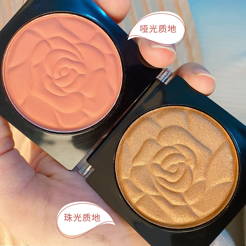 MENOW美諾玫瑰花瓣腮紅貼牌OEM/ODM