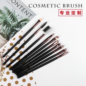 10個(gè)化妝刷貼牌定制代加工