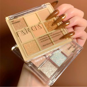 FAICCIA霏汐爆閃雪花9色眼影OEM/ODM定制代加工