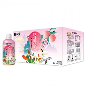 益禾堂蜜桃烏龍風味輕乳茶奶茶飲料500mlX15瓶OEM代加工