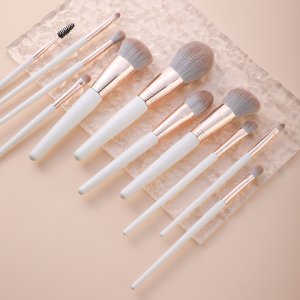 化妝刷全套11支纖維毛眼影刷唇刷粉OEM代加工