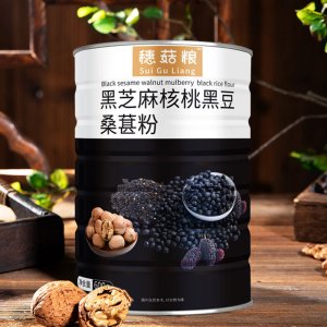 黑芝麻核桃黑豆桑葚代餐粉沖調飲品即食芝麻粉早餐糊雜糧批發代發