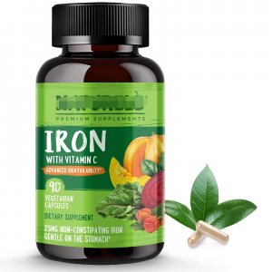 IRON WITH VITAMIN C 膠囊貼 牌O EM美國(guó)保健品跨出口一件代發(fā)