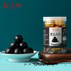 即食批發蜂蜜黑芝麻丸小零食家黑豆黑米手工丸九蒸九曬網紅零食廠