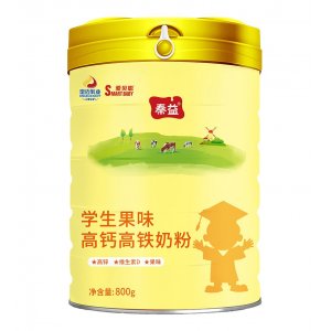 秦益學生果味高鈣高鐵奶粉 800克OEM/ODM貼牌代加工批發定制源頭廠家