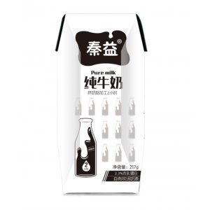 秦益純牛奶 217gOEM/ODM貼牌代加工批發定制源頭廠家