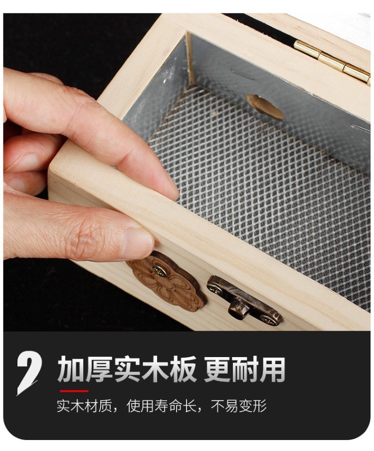 艾灸盒實(shí)木制隨身灸家用腰腹部全身通用隔姜灸器具罐子理療溫灸
