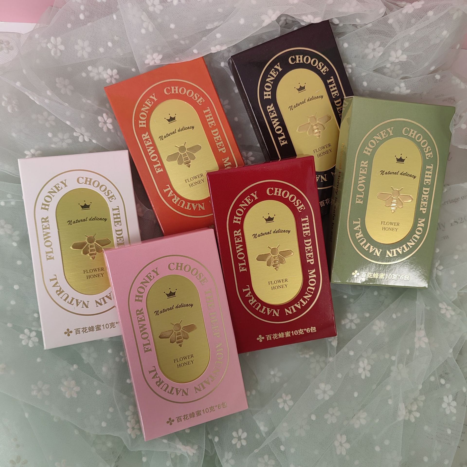 喜蜜百花蜜婚禮伴娘伴手禮創(chuàng)意回禮蜂蜜結(jié)婚袋裝盒裝60克小盒裝